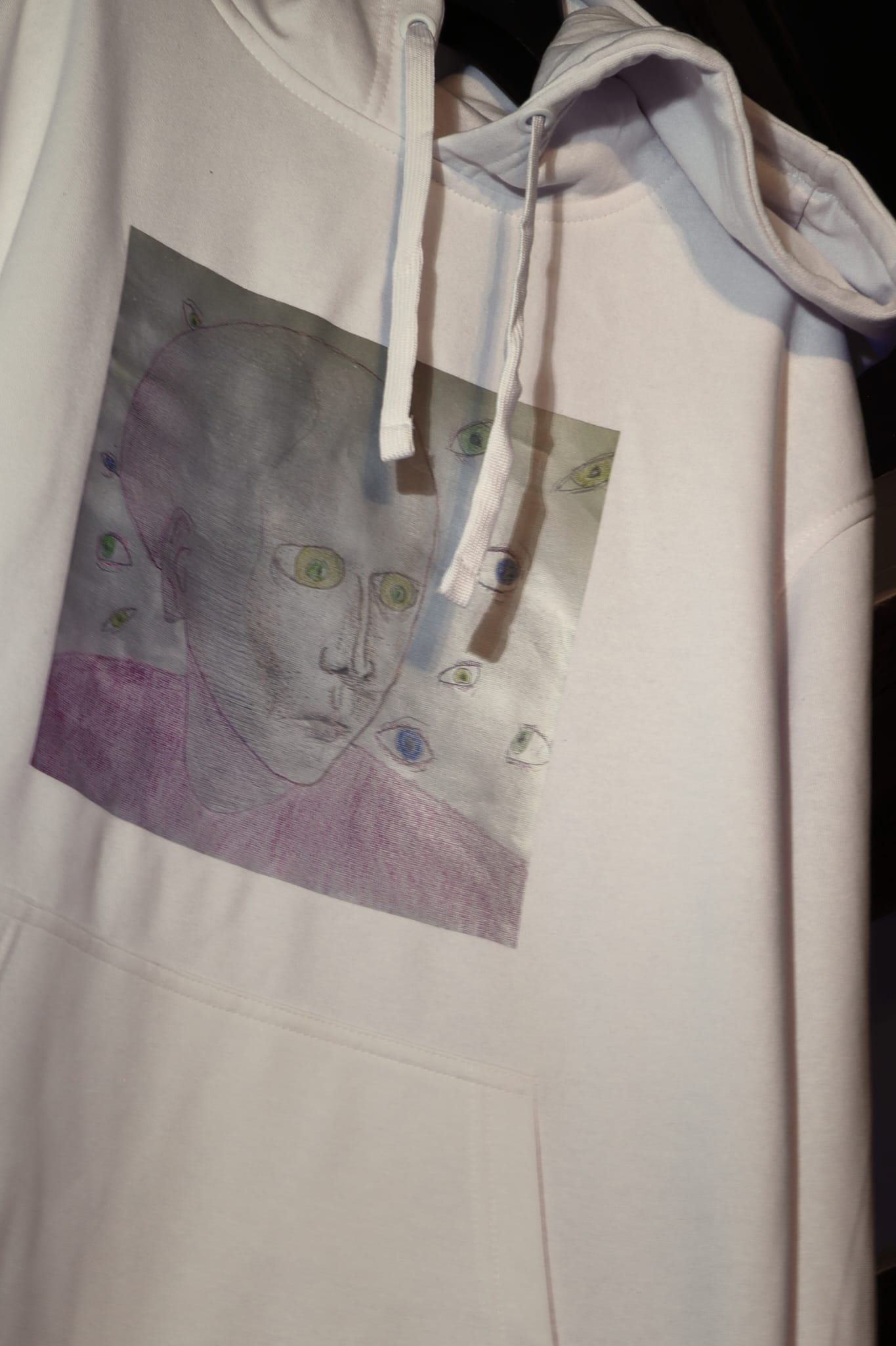 Dettaglio disegno felpa